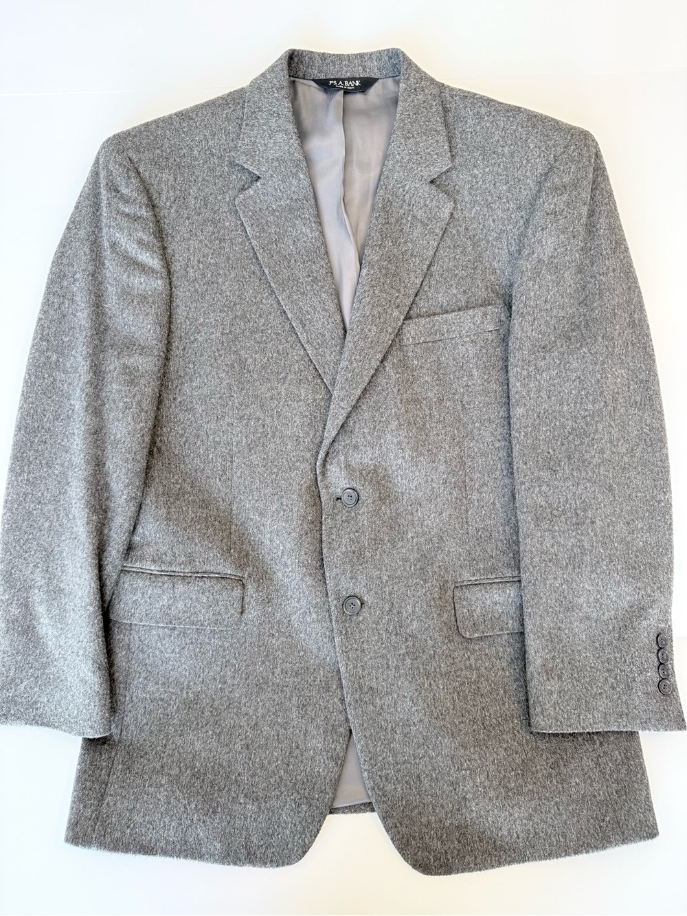 Classic Jos. A. Bank 100% Camel Hair Blazer Gray Sport Coat Jacket 42 R